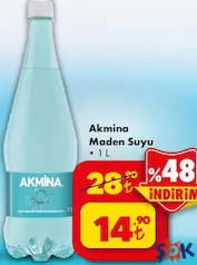 AKMİNA MADEN SUYU 1 L